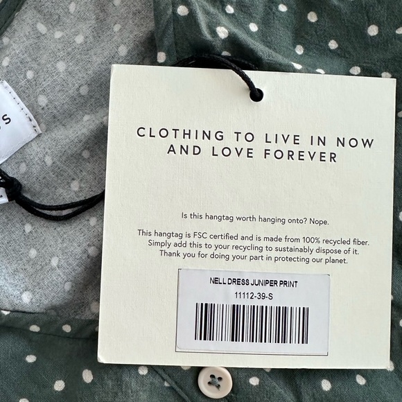 Tradlands - NWT Nell Dress in green polka dot, size S - Picture 5 of 6